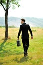 Business man walking Royalty Free Stock Photo
