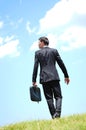 Business man walking Royalty Free Stock Photo