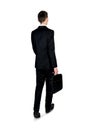 Business man walking back view Royalty Free Stock Photo