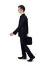 Business man walking side