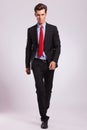 Business man walking towards you Royalty Free Stock Photo
