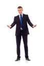Business man welcoming Royalty Free Stock Photo