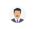 Business man working in company, avatar profile, businessman icon design.