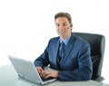 Business man working or customer service representative Royalty Free Stock Photo