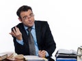 Business Man writing busy business paperwork Royalty Free Stock Photo