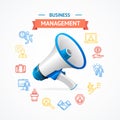 Business Management Concept. Vector