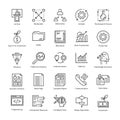 Business Management and Growth Vector Line Icons 4