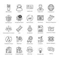 Business Management and Growth Vector Line Icons 5