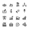 Business and management icon set 9, vector eps10 Royalty Free Stock Photo