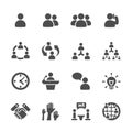 Business and management icon set 7, vector eps10 Royalty Free Stock Photo