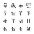 Business and management icon set 6, vector eps10 Royalty Free Stock Photo