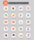 Business Management icons,Colorful version