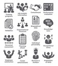 Business management icons. Pack 23. Royalty Free Stock Photo