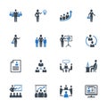 Business Management Icons Set 1 - Blue Series