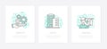 Business management - line design style icons set