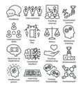 Business management line icons Pack 34