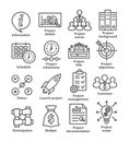 Business management line icons Pack 44