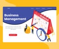 Business Management Skill Isometric Artwork Concept