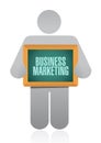 Business Marketing board sign concept