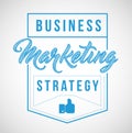 business marketing strategy sign stamp seal illustration design Royalty Free Stock Photo