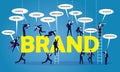 Business Marketing Teamwork Brand Concept