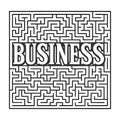 Business Maze Concept Complexity and Strategy Royalty Free Stock Photo