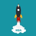 Business MBA Education Concept. Trends and innovation in educati