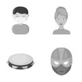 Business, medicine, education and other web icon in monochrome style., mask, Superman, cinematography, icons in set