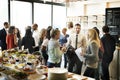 Business Meeting Eating Cheers Happiness Concept Royalty Free Stock Photo