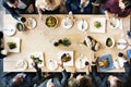 Business Meeting Eating Cheers Happiness Concept Royalty Free Stock Photo