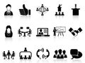 Business meeting icons set Royalty Free Stock Photo