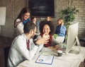 Business meeting and presentation in modern conference room Royalty Free Stock Photo