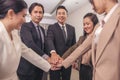 A Business Meeting Is Taking Place In The Office, The concept of a business handshake and the success of a business collaboration Royalty Free Stock Photo