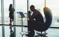 Business meeting, the top floor room Royalty Free Stock Photo