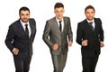 Business men ready for competition Royalty Free Stock Photo