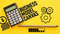 Business Model Canvas BMC is shown using the text Royalty Free Stock Photo