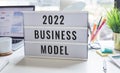 2022 Business model or planning project concepts.marketing strategy