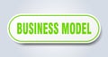 business model sign. rounded isolated button. white sticker Royalty Free Stock Photo