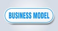 business model sign. rounded isolated button. white sticker Royalty Free Stock Photo