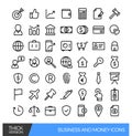 Business and Money Linear line icons