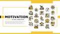 Business Motivation Landing Header Vector