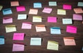 Business and motivational words on sticky notes Royalty Free Stock Photo