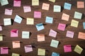 Business and motivational words on sticky notes Royalty Free Stock Photo