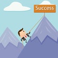 Business Mountain Success