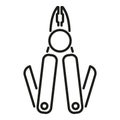 Business multitool icon outline vector. Army knife Royalty Free Stock Photo