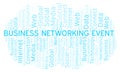 Business Networking Event word cloud