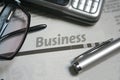 Business newspaper Royalty Free Stock Photo