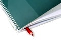 Business note pad with pen Royalty Free Stock Photo