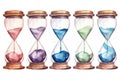 Business object timer background hour concept glass dark clock eternity hourglass time