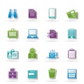 Business and office elements icons